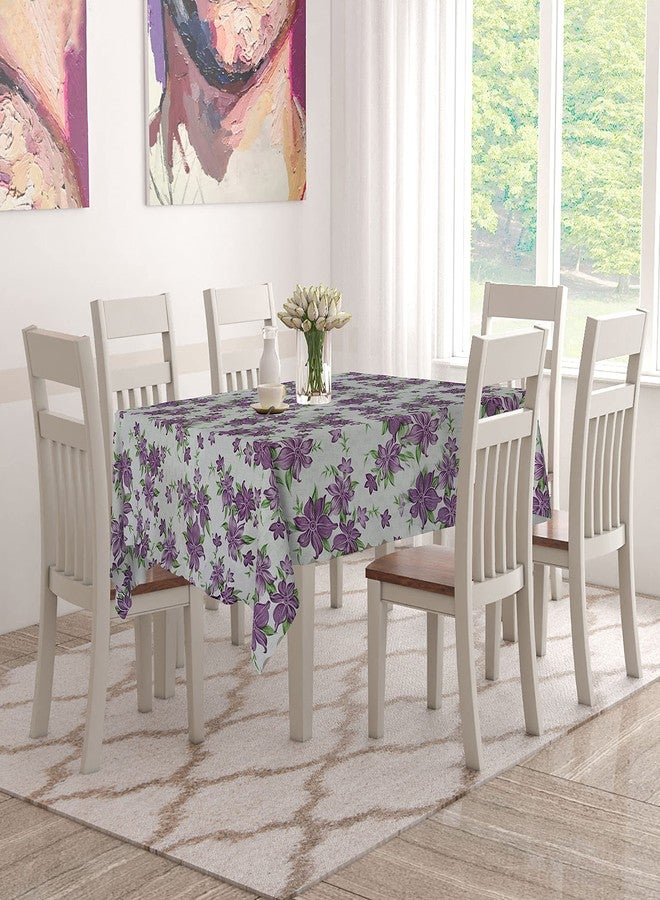 Wings Star Dining Table Cover for 6 to 8 Seater, 60 x 90 inch Size, Waterproof and Dustproof (Purple , 60x90 inch- 6-8 Seater) - Image 2